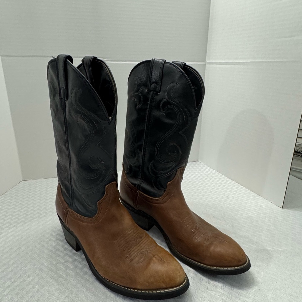 Ariat Legend 18025 Brown Tan Leather Western Cowboy Boots size 9 5065 Bullhide - Picture 2 of 5